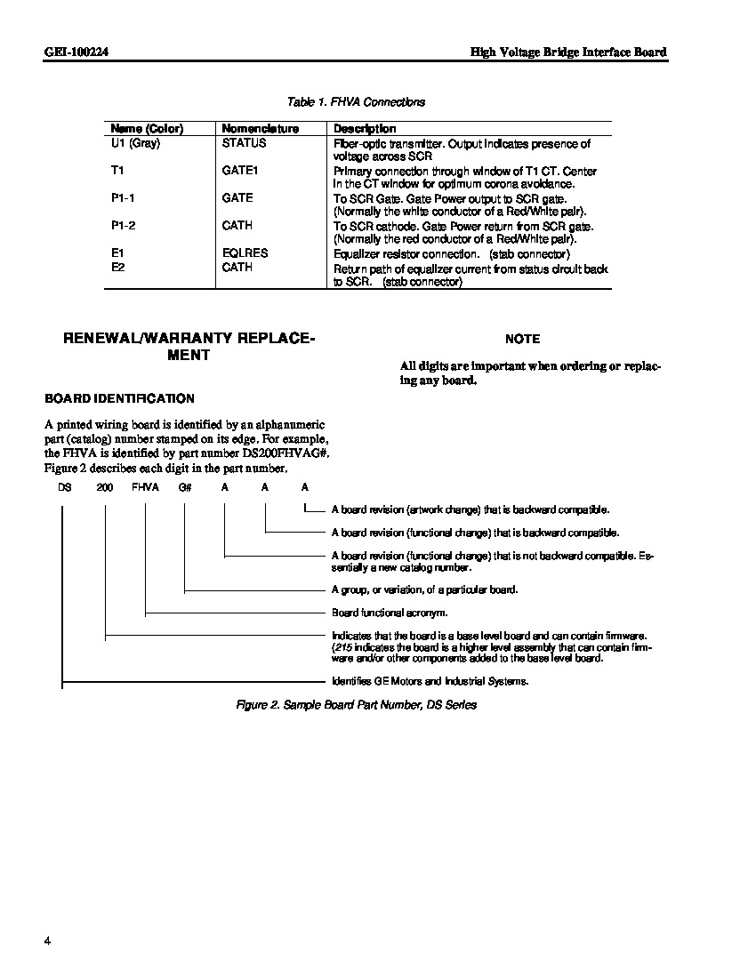 First Page Image of DS200FHVAG1ADA Renewal Replacement.pdf